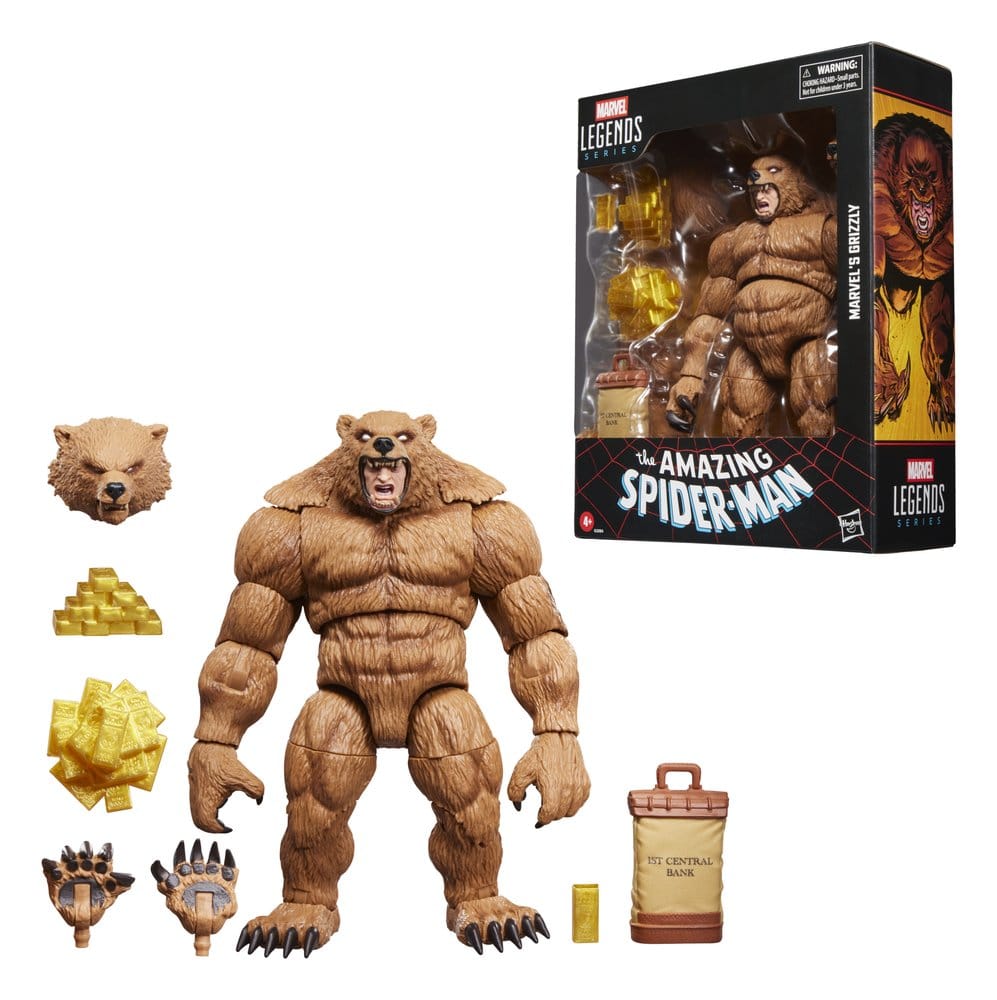 🧪 LAB | SU ORDINAZIONE The Amazing Spider-Man Marvel Legends Action Figure Marvel's Grizzly 15 cm
