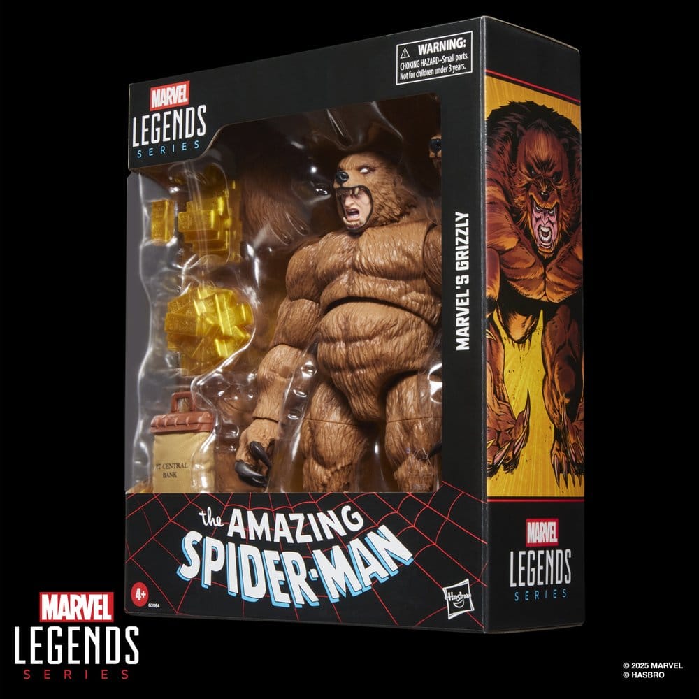 🧪 LAB | SU ORDINAZIONE The Amazing Spider-Man Marvel Legends Action Figure Marvel's Grizzly 15 cm