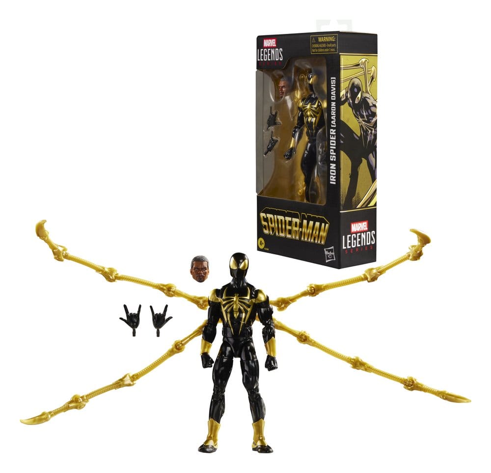 🧪 LAB | SU ORDINAZIONE Spider-Man Marvel Legends Action Figure Iron Spider (Aaron Davis) 15 cm