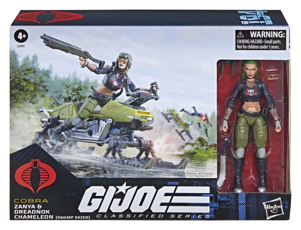 🧪 LAB | SU ORDINAZIONE G.I. Joe Classified Series Action Figure and Vehicle Set #194 Zanya and Dreadnok Chameleon (Swamp Skier) 15 cm