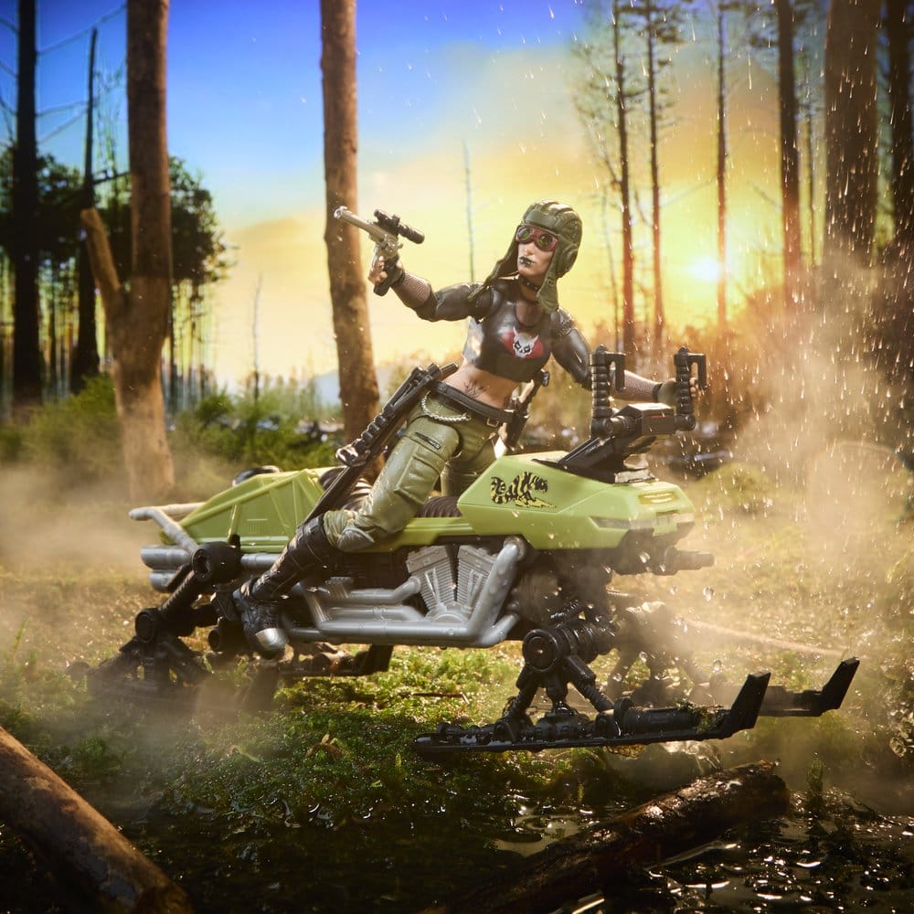 🧪 LAB | SU ORDINAZIONE G.I. Joe Classified Series Action Figure and Vehicle Set #194 Zanya and Dreadnok Chameleon (Swamp Skier) 15 cm