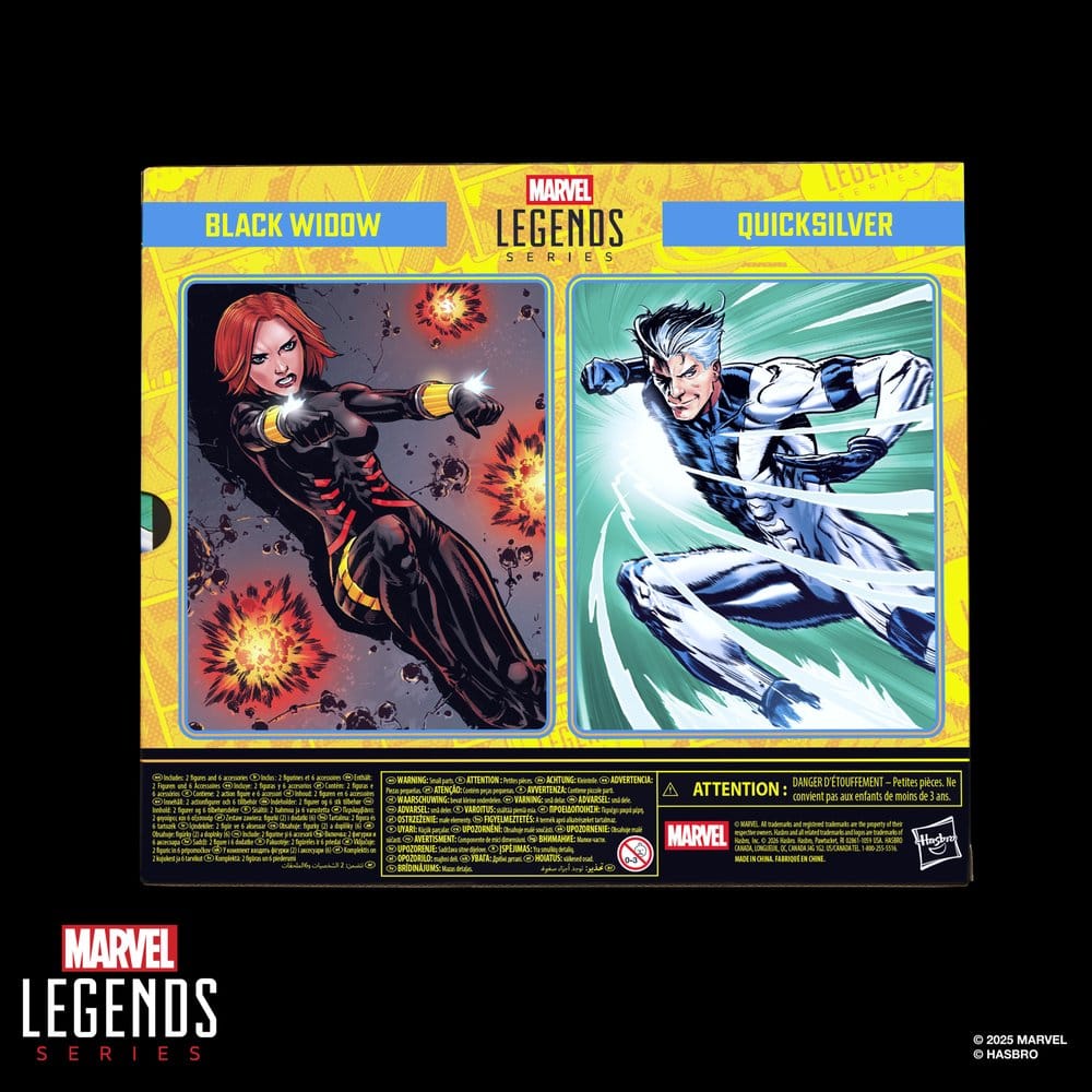 🧪 LAB | SU ORDINAZIONE Avengers Marvel Legends Action Figure 2-Pack Black Widow & Quicksilver 15 cm