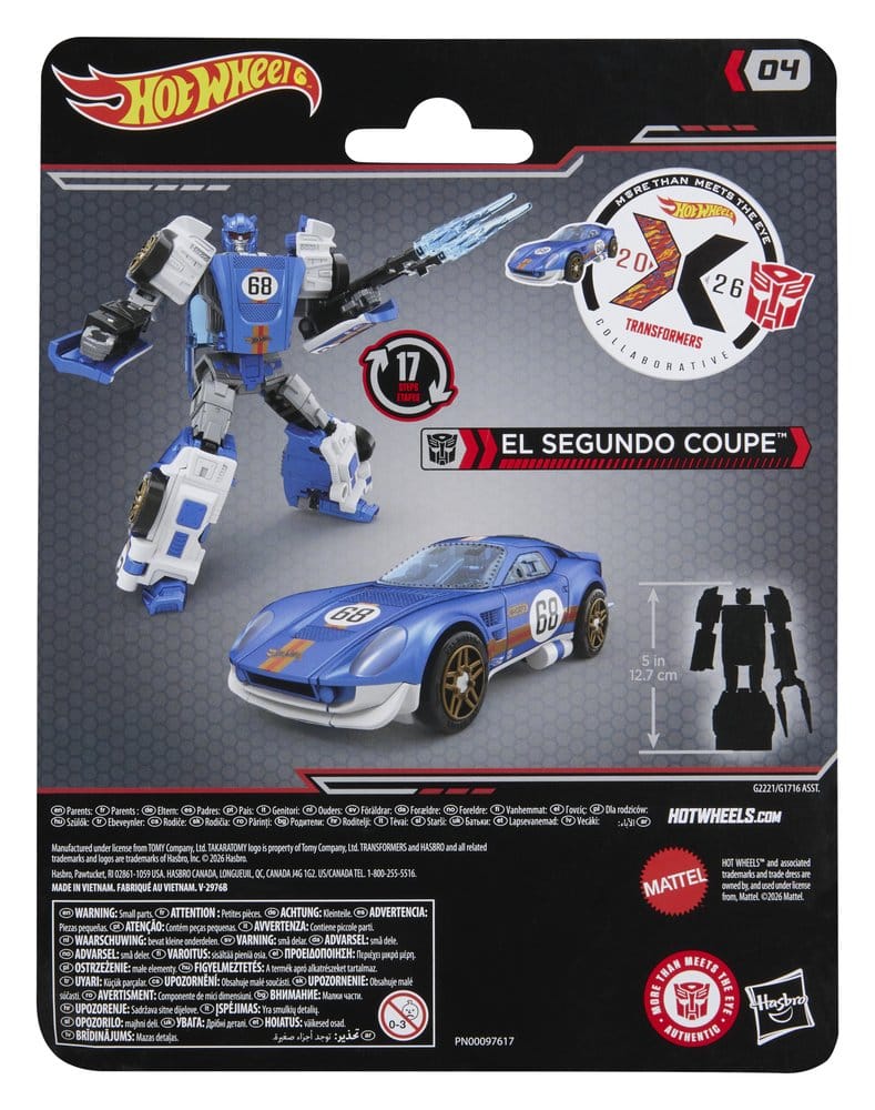 🧪 LAB | SU ORDINAZIONE Transformers x Hot Wheels Collaborative Deluxe Class Action Figure El Segundo Coupe 13 cm