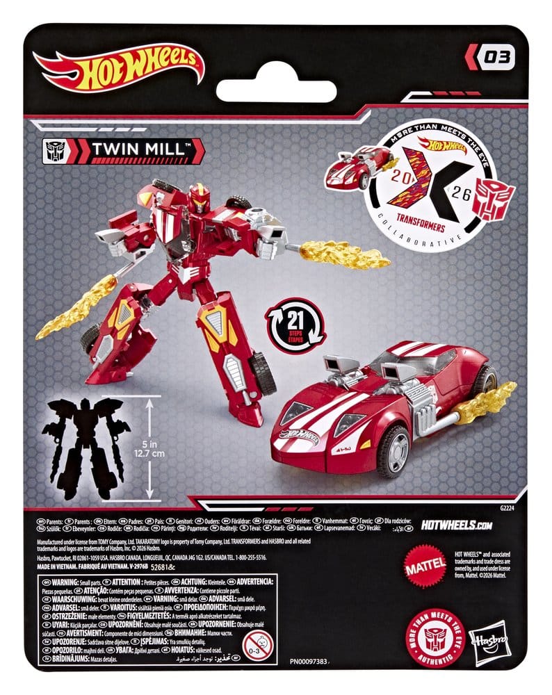 🧪 LAB | SU ORDINAZIONE Transformers Collaborative Hot Wheels x Transformers Deluxe Class Action Figure Twin Mill 13 cm