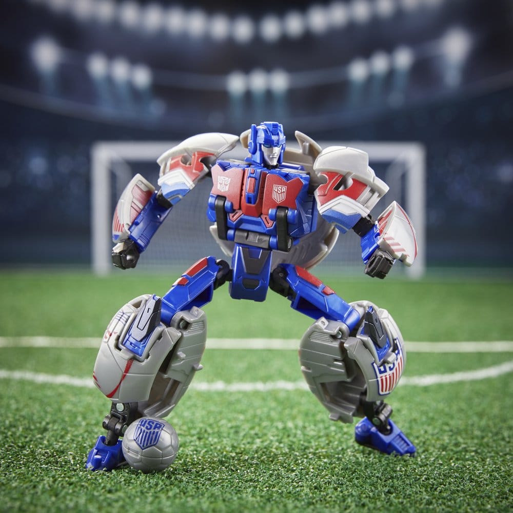 🧪 LAB | SU ORDINAZIONE Transformers x US Soccer Federation Action Figure Breakaway 14 cm