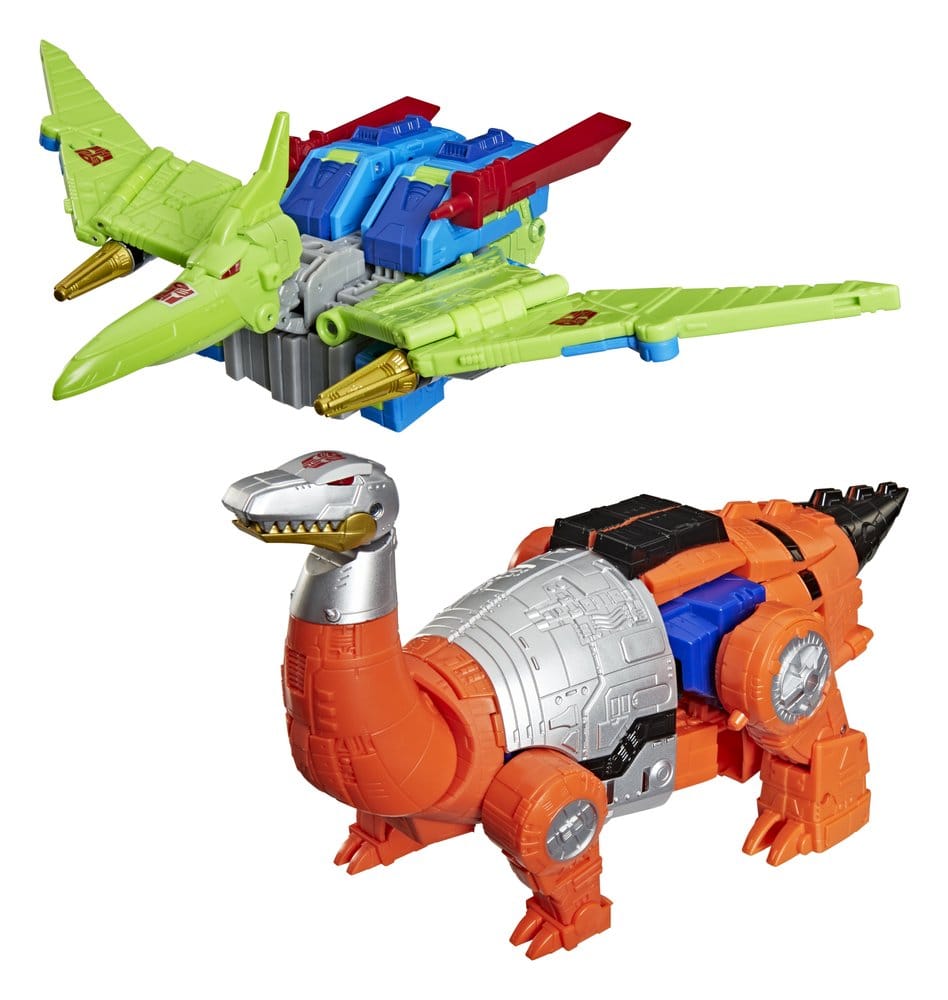🧪 LAB | SU ORDINAZIONE Transformers Age of the Primes Leader Class Action Figure 2-Pack G2 G2 Dinobot Swoop & G2 Dinobot Sludge 19 cm