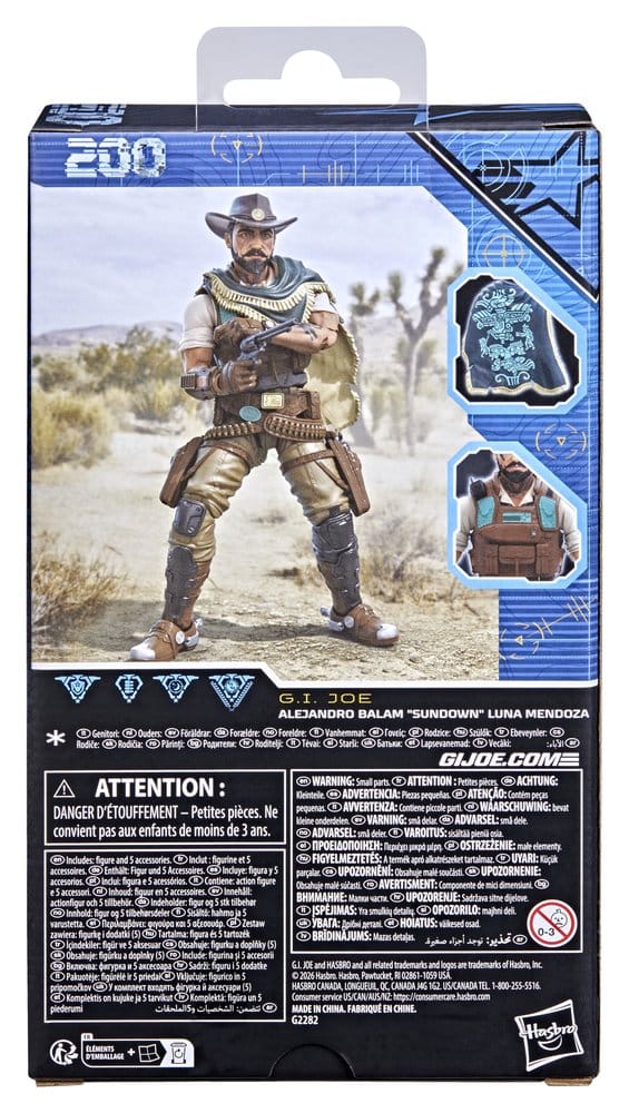 🧪 LAB | SU ORDINAZIONE G.I. Joe Classified Series Action Figure #200 Alejandro Balam "Sundown" Luna Mendoza 15 cm