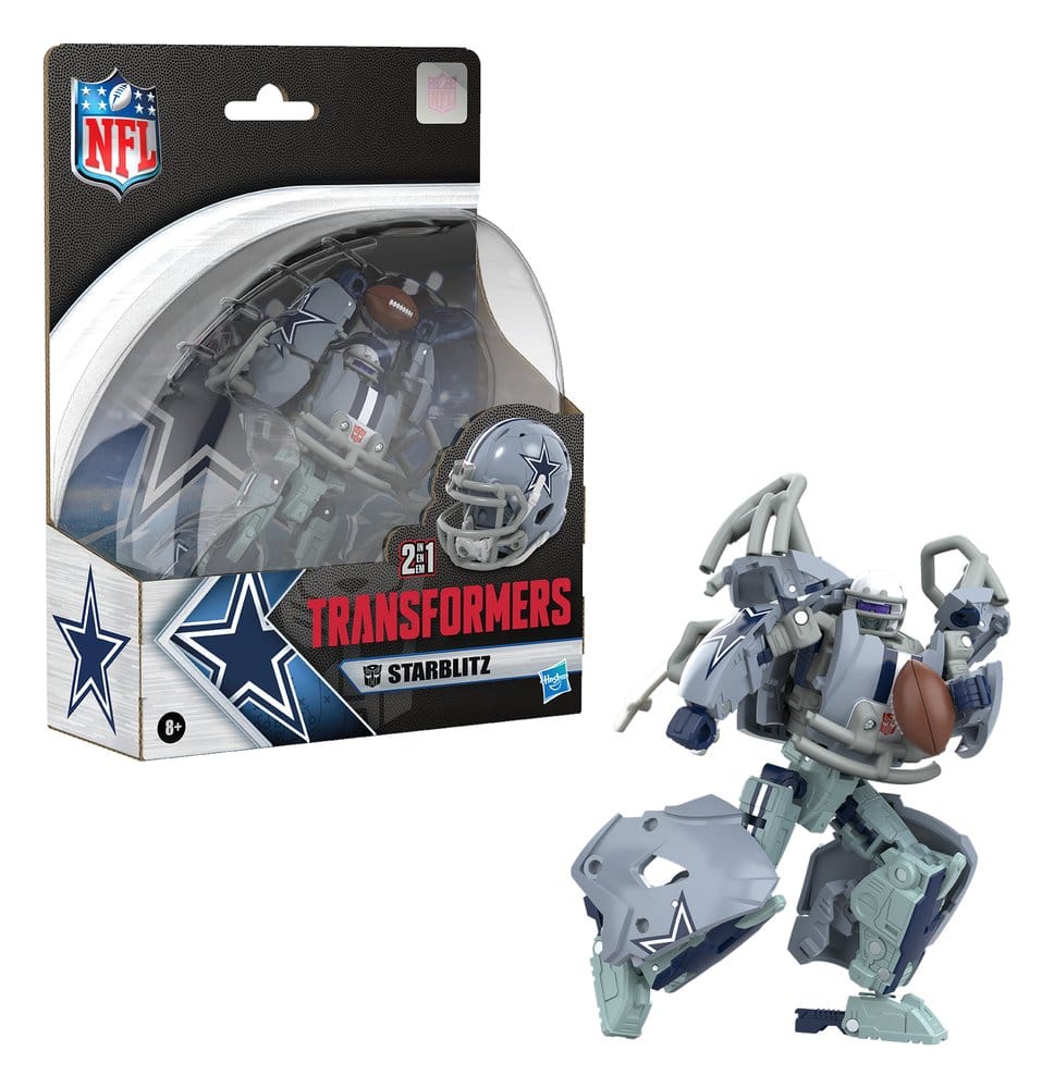 🧪 LAB | SU ORDINAZIONE Transformers x NFL Action Figure Dallas Cowboys: Starblitz 14 cm