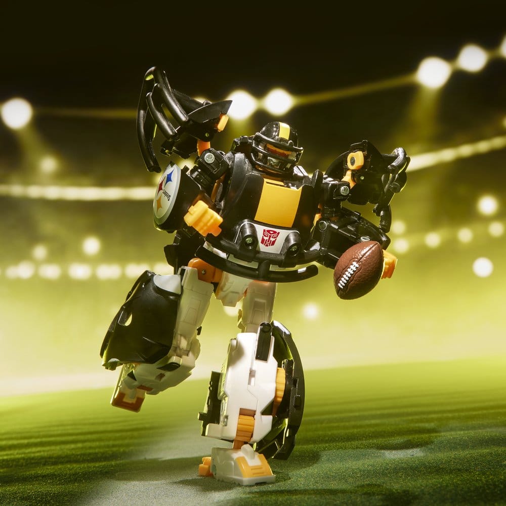 🧪 LAB | SU ORDINAZIONE Transformers x NFL Action Figure Pittsburgh Steelers: Steelsmash 14 cm
