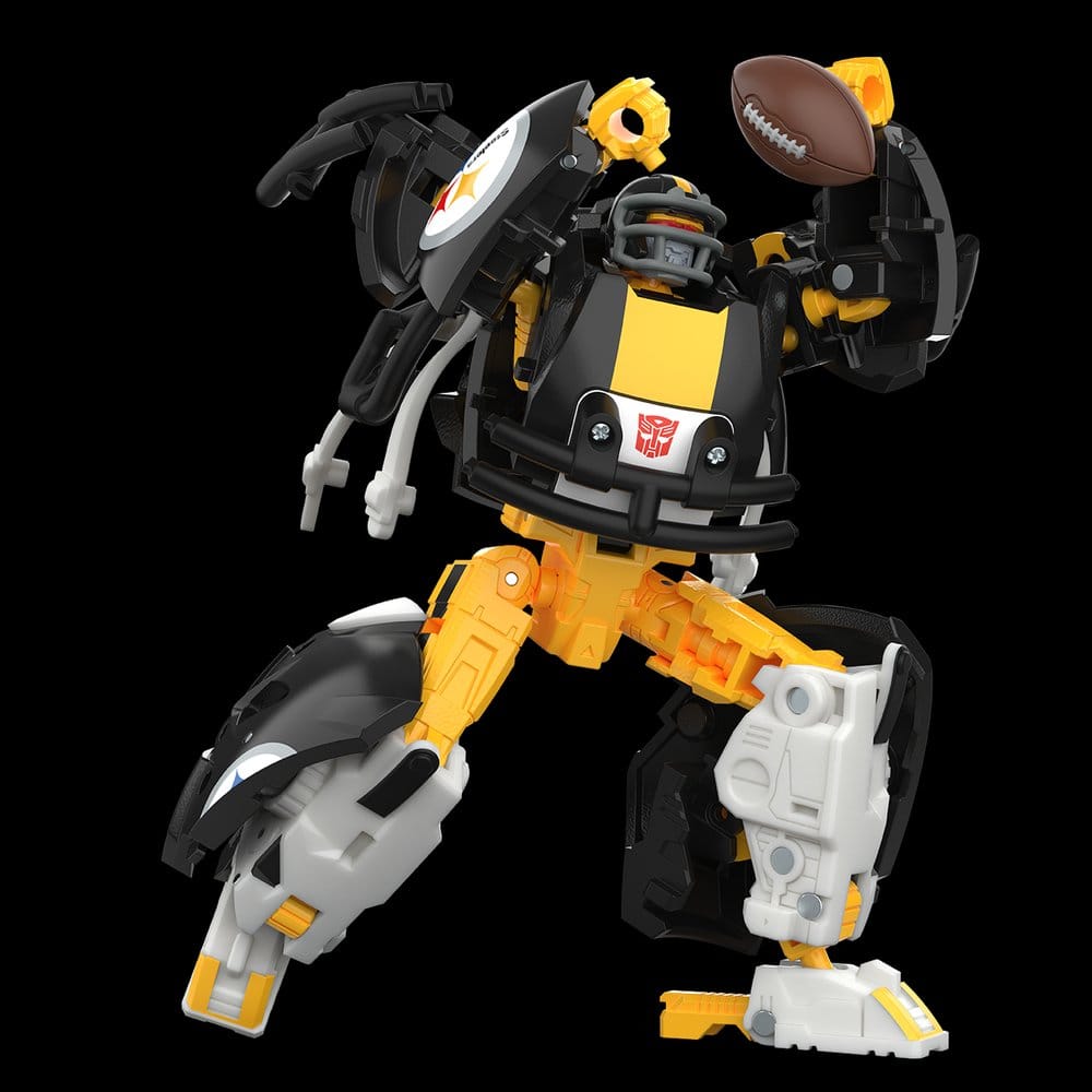 🧪 LAB | SU ORDINAZIONE Transformers x NFL Action Figure Pittsburgh Steelers: Steelsmash 14 cm