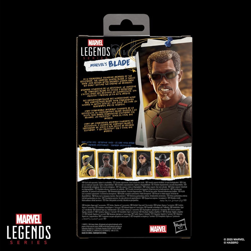 🧪 LAB | SU ORDINAZIONE Deadpool & Wolverine Marvel Legends Action Figure Marvel's Blade 15 cm