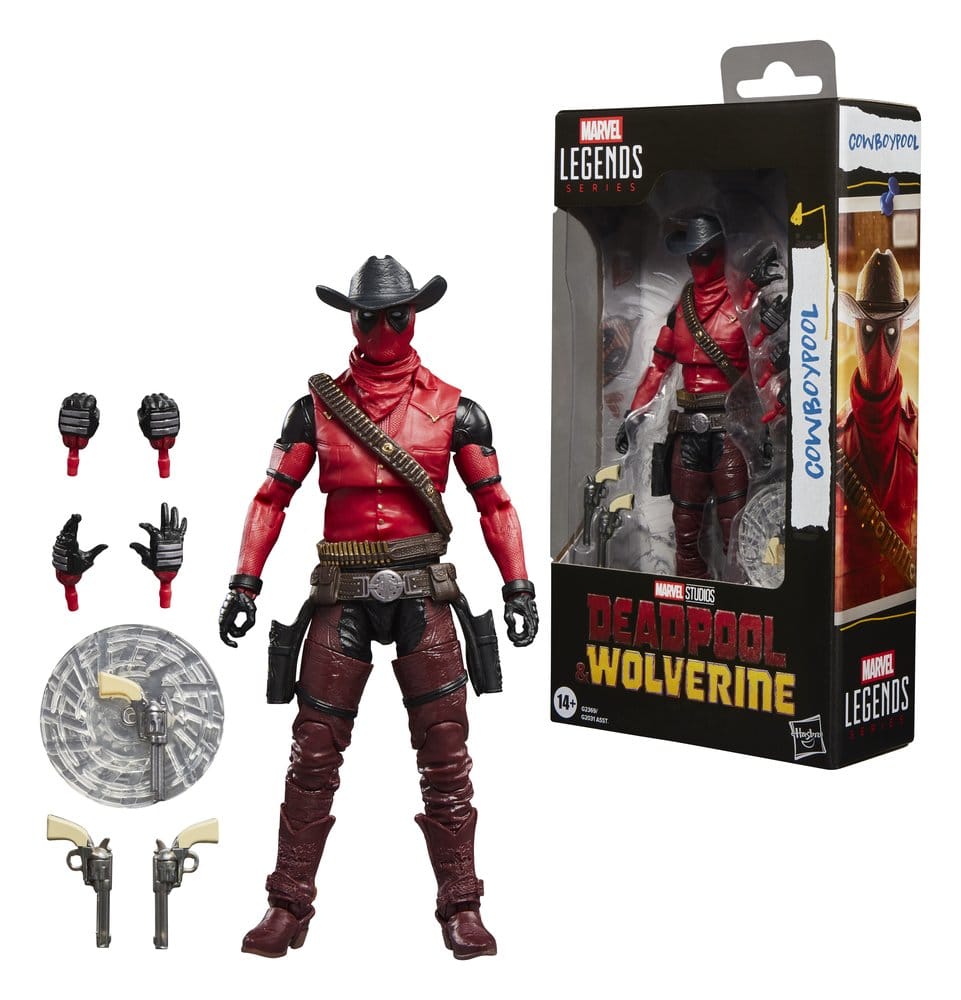 🧪 LAB | SU ORDINAZIONE Deadpool & Wolverine Marvel Legends Action Figure Cowboypool 15 cm