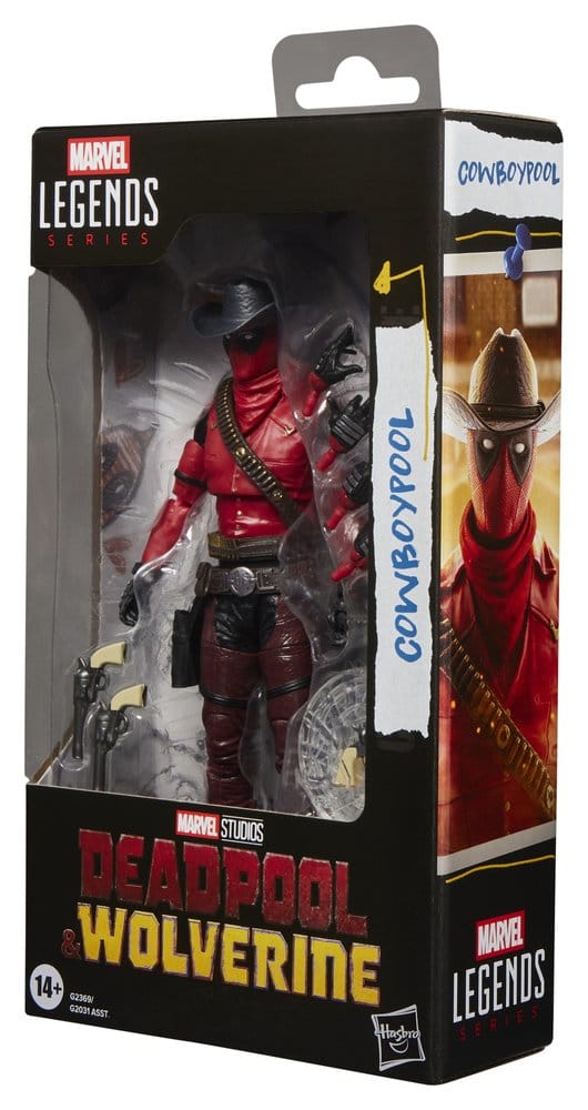 🧪 LAB | SU ORDINAZIONE Deadpool & Wolverine Marvel Legends Action Figure Cowboypool 15 cm