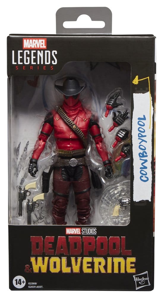 🧪 LAB | SU ORDINAZIONE Deadpool & Wolverine Marvel Legends Action Figure Cowboypool 15 cm