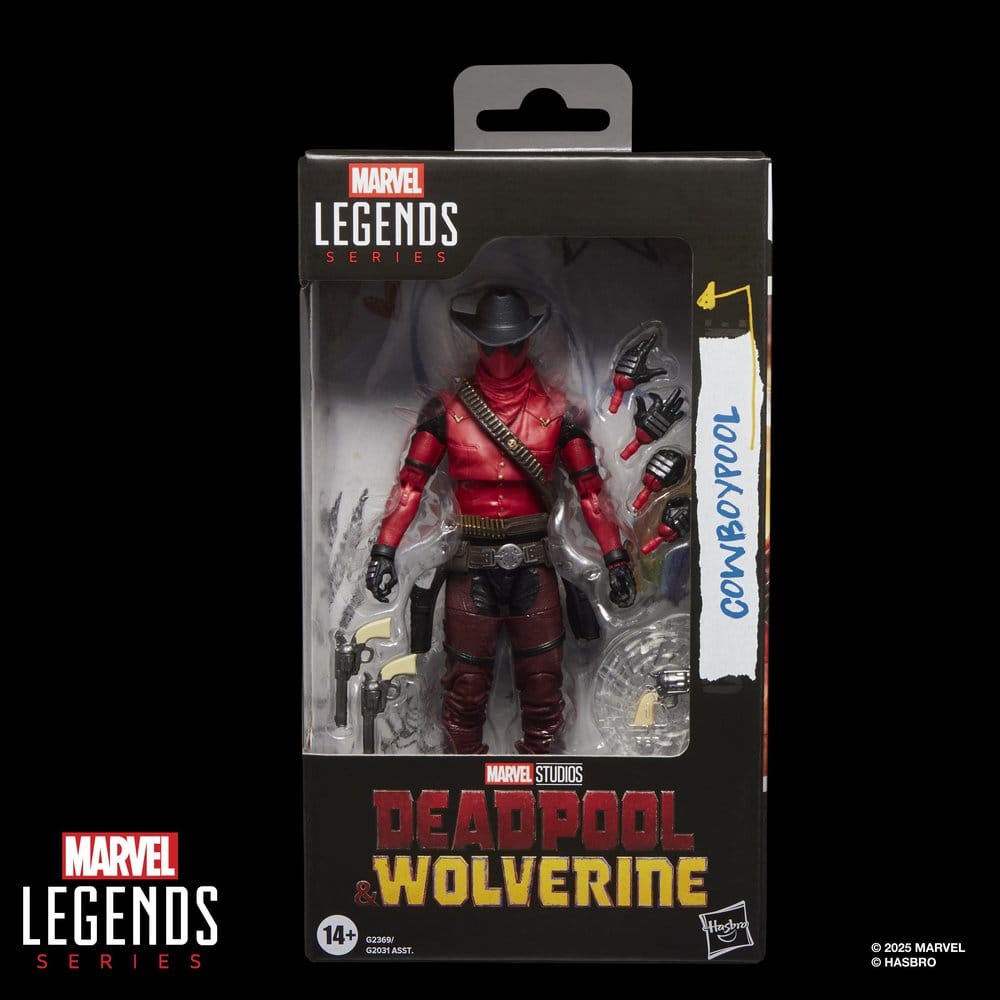 🧪 LAB | SU ORDINAZIONE Deadpool & Wolverine Marvel Legends Action Figure Cowboypool 15 cm