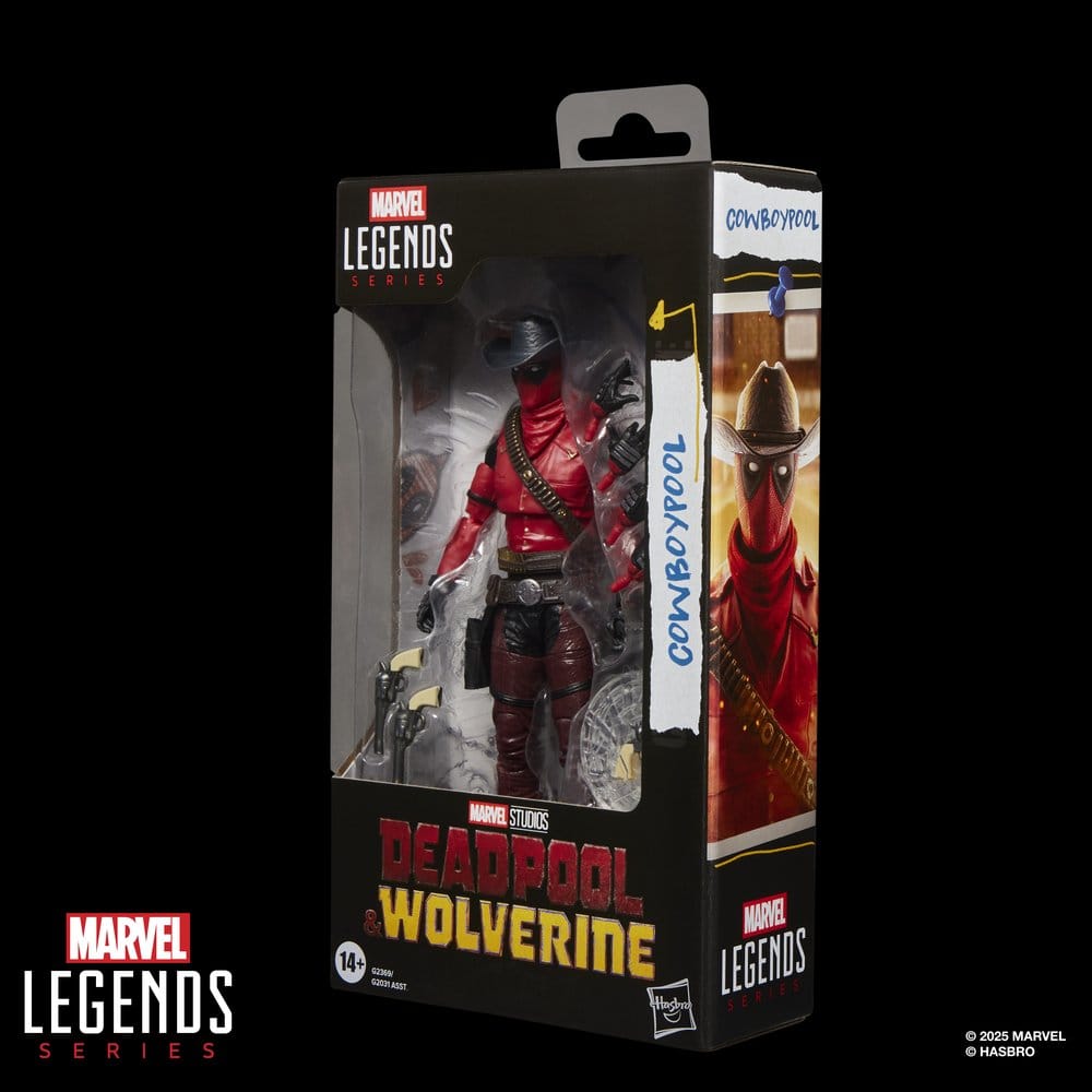 🧪 LAB | SU ORDINAZIONE Deadpool & Wolverine Marvel Legends Action Figure Cowboypool 15 cm