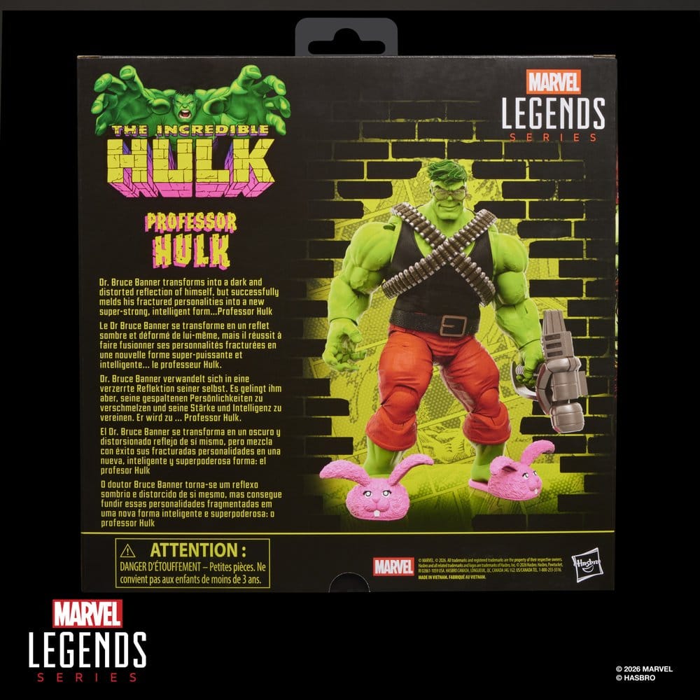 🧪 LAB | SU ORDINAZIONE The Incredible Hulk Marvel Legends Action Figure Professor Hulk 15 cm