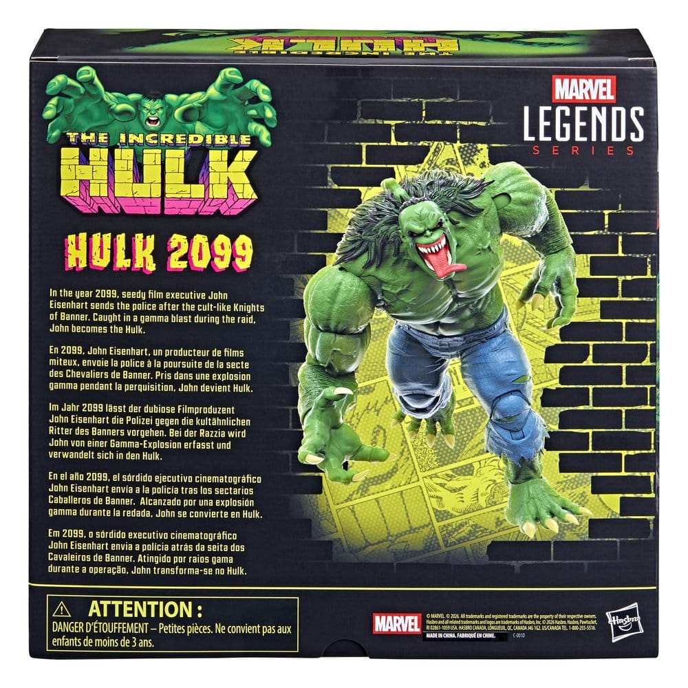🧪 LAB | SU ORDINAZIONE The Incredible Hulk Marvel Legends Action Figure Hulk 2099 15 cm