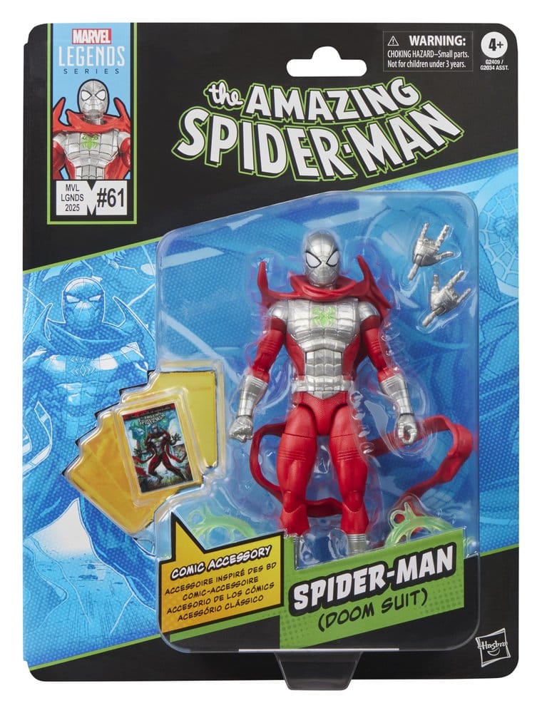 🧪 LAB | PREORDINE+ 02/2027 The Amazing Spider-Man Marvel Legends Action Figure Spider-Man (Doom Suit) 15 cm