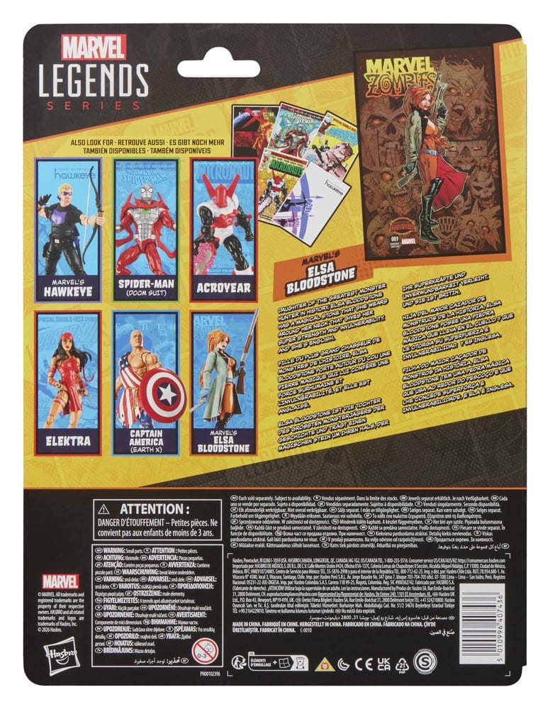 🧪 LAB | PREORDINE+ 02/2027 Marvel Zombies Marvel Legends Action Figure Marvel's Elsa Bloodstone 15 cm