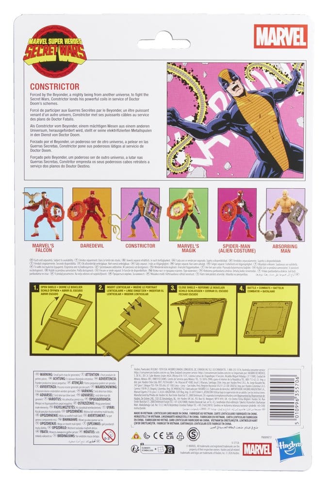 🧪 LAB | SU ORDINAZIONE Secret Wars Marvel Legends Action Figure Constrictor 15 cm