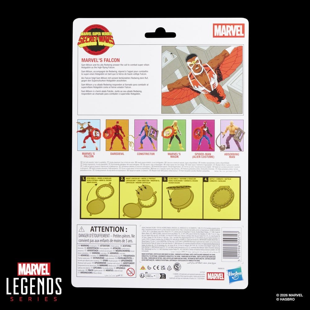 🧪 LAB | SU ORDINAZIONE Secret Wars Marvel Legends Action Figure Marvel's Falcon 15 cm
