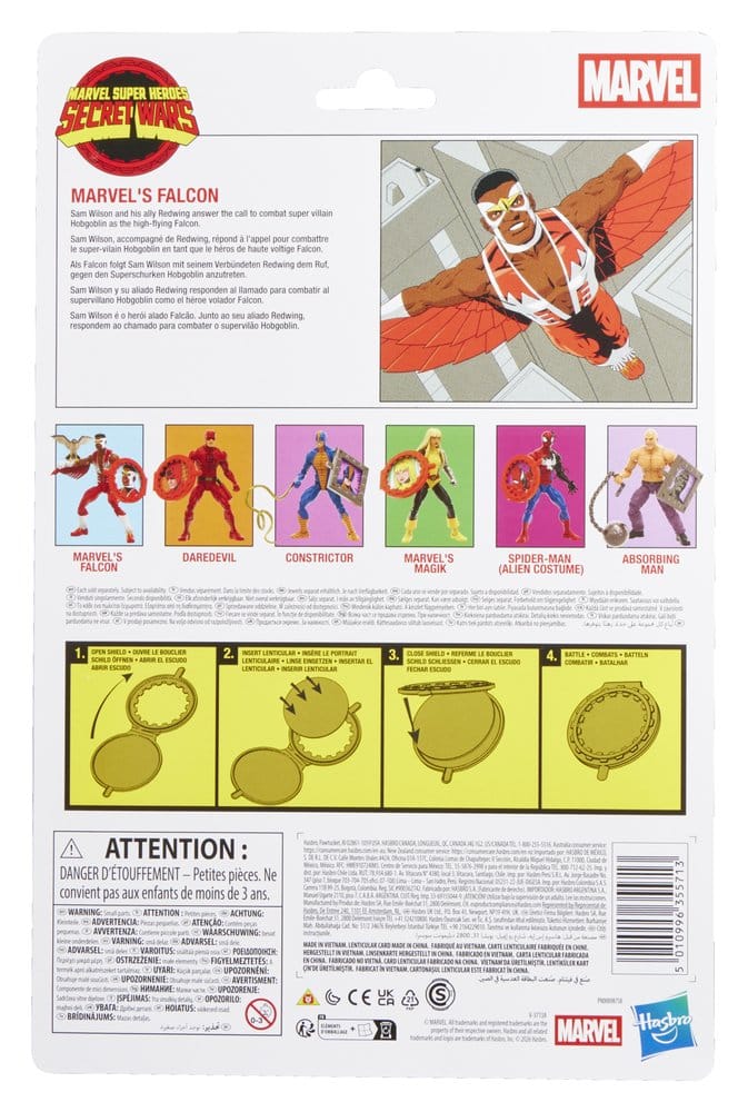 🧪 LAB | SU ORDINAZIONE Secret Wars Marvel Legends Action Figure Marvel's Falcon 15 cm