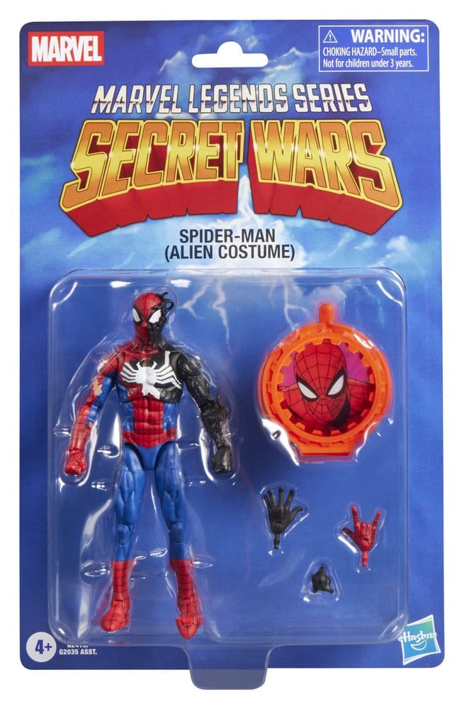 🧪 LAB | SU ORDINAZIONE Secret Wars Marvel Legends Action Figure Spider-Man (Alien Costume) 15 cm