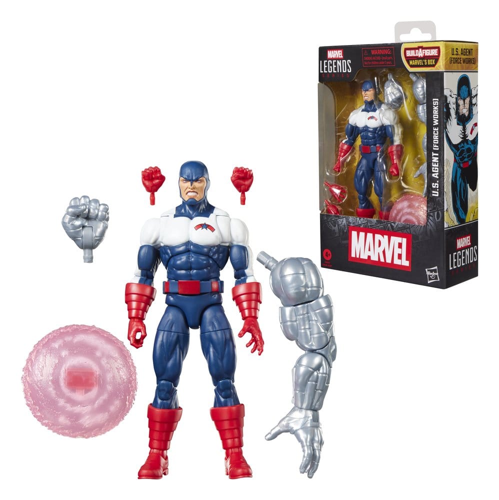🧪 LAB | SU ORDINAZIONE Marvel Legends Action Figure U.S. Agent (Force Works) (BAF: Marvel's Box) 15 cm