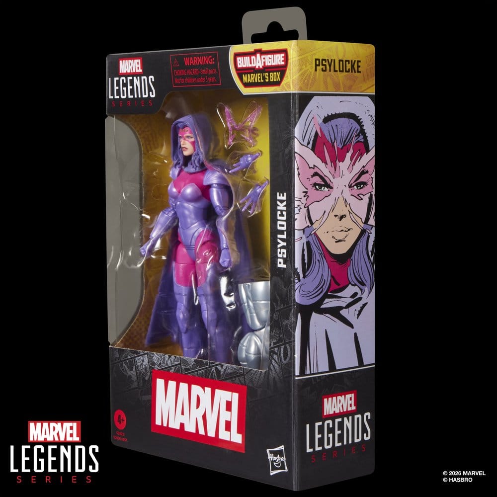 🧪 LAB | SU ORDINAZIONE Marvel Legends Action Figure Psylocke (BAF: Marvel's Box) 15 cm