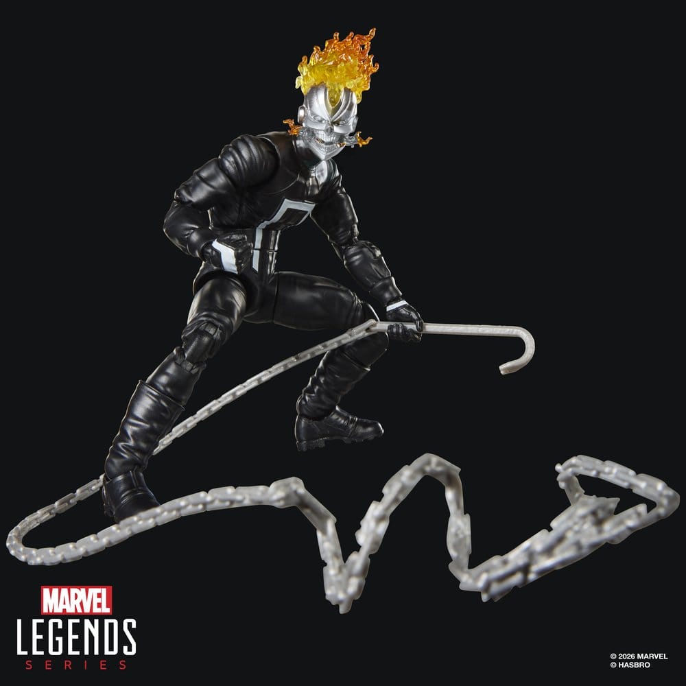 🧪 LAB | SU ORDINAZIONE Marvel Legends Action Figure Ghost Rider (Robbie Reyes) (BAF: Marvel's Box) 15 cm