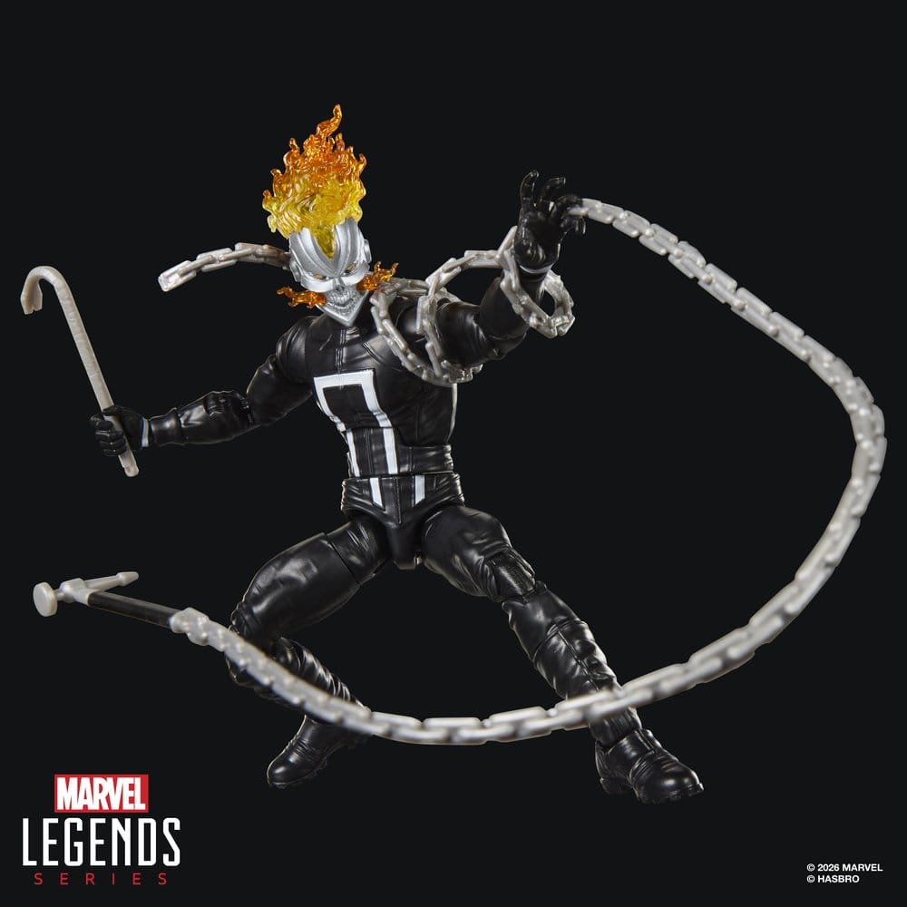 🧪 LAB | SU ORDINAZIONE Marvel Legends Action Figure Ghost Rider (Robbie Reyes) (BAF: Marvel's Box) 15 cm