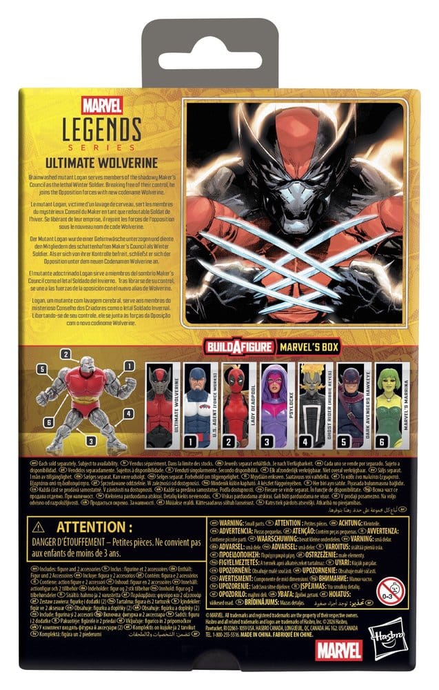 🧪 LAB | SU ORDINAZIONE Marvel Legends Action Figure Ultimate Wolverine 15 cm