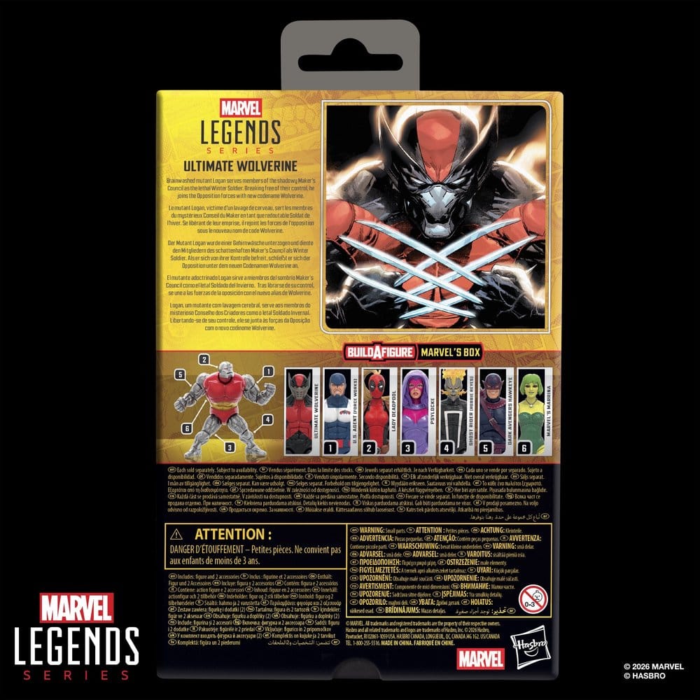 🧪 LAB | SU ORDINAZIONE Marvel Legends Action Figure Ultimate Wolverine 15 cm