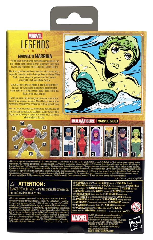 🧪 LAB | SU ORDINAZIONE Marvel Legends Action Figure Marvel's Marrina (BAF: Marvel's Box) 15 cm