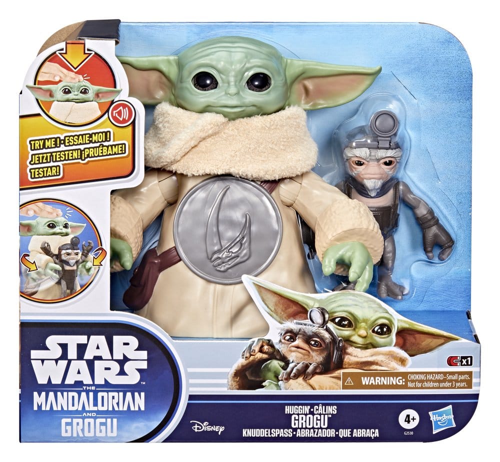 🧪 LAB | SU ORDINAZIONE Star Wars: The Mandalorian & Grogu Electronic Action Figure Huggin' Grogu & Anzellan 17 cm