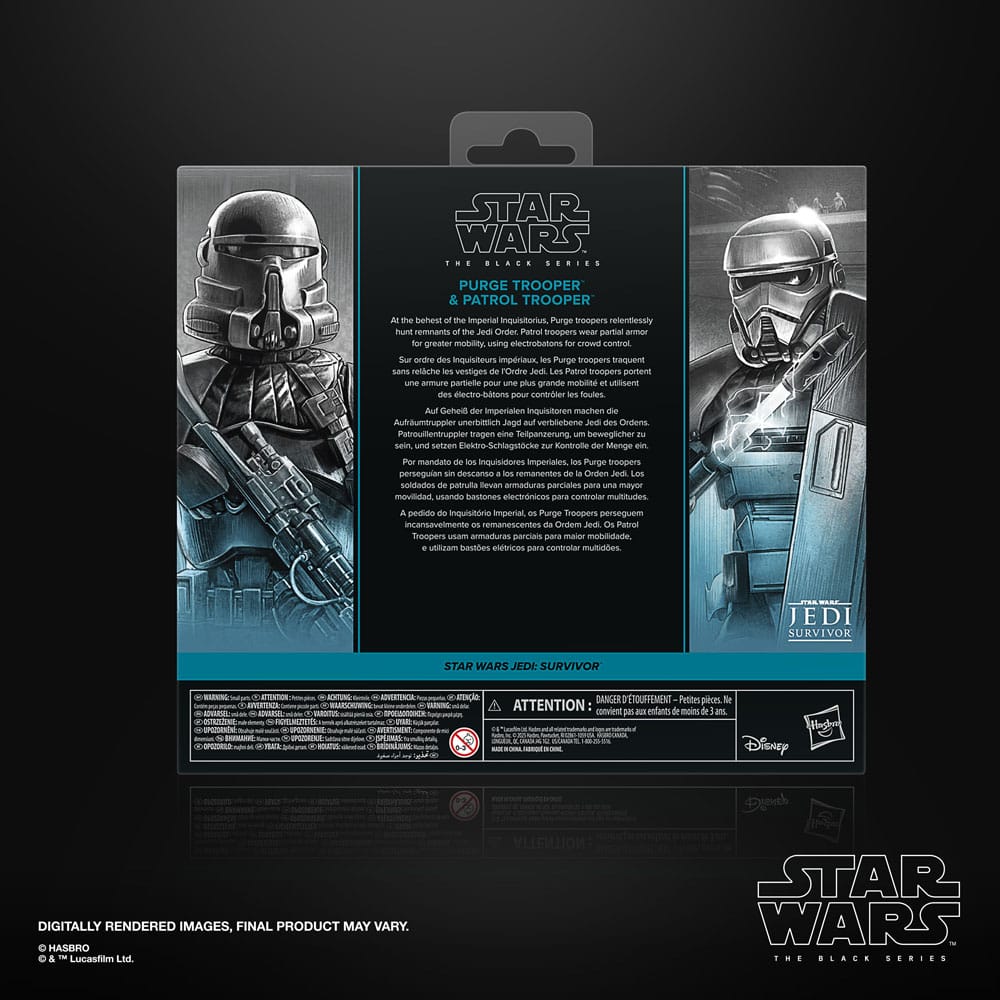 🧪 LAB | SU ORDINAZIONE Star Wars Jedi: Survivor Black Series Action Figure 2-Pack Purge Trooper & Patrol Trooper 15 cm