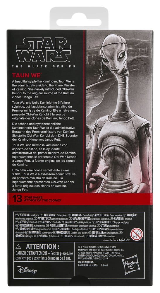 🧪 LAB | SU ORDINAZIONE Star Wars Episode II Black Series Action Figure Taun We 15 cm