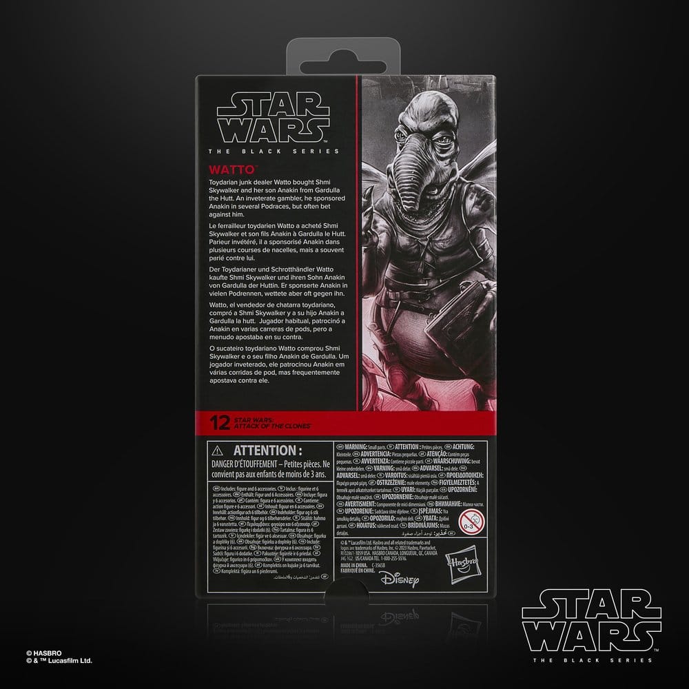 🧪 LAB | SU ORDINAZIONE Star Wars Episode II Black Series Action Figure Watto 15 cm