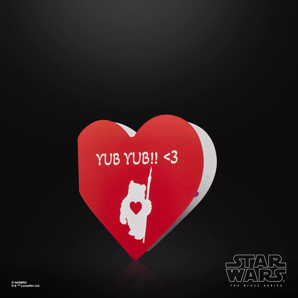 🧪 LAB | SU ORDINAZIONE Star Wars Black Series Action Figure Ewok (Valentine’s Day Edition) 15 cm