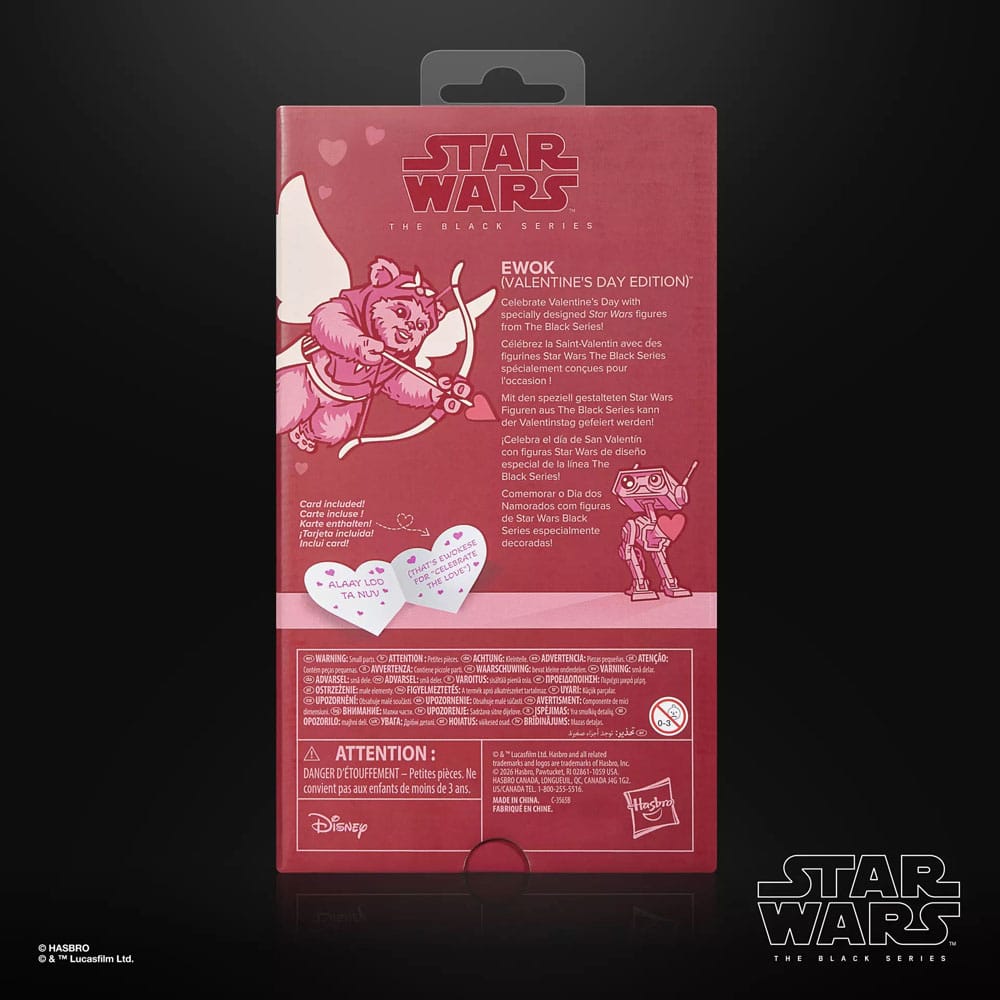 🧪 LAB | SU ORDINAZIONE Star Wars Black Series Action Figure Ewok (Valentine’s Day Edition) 15 cm