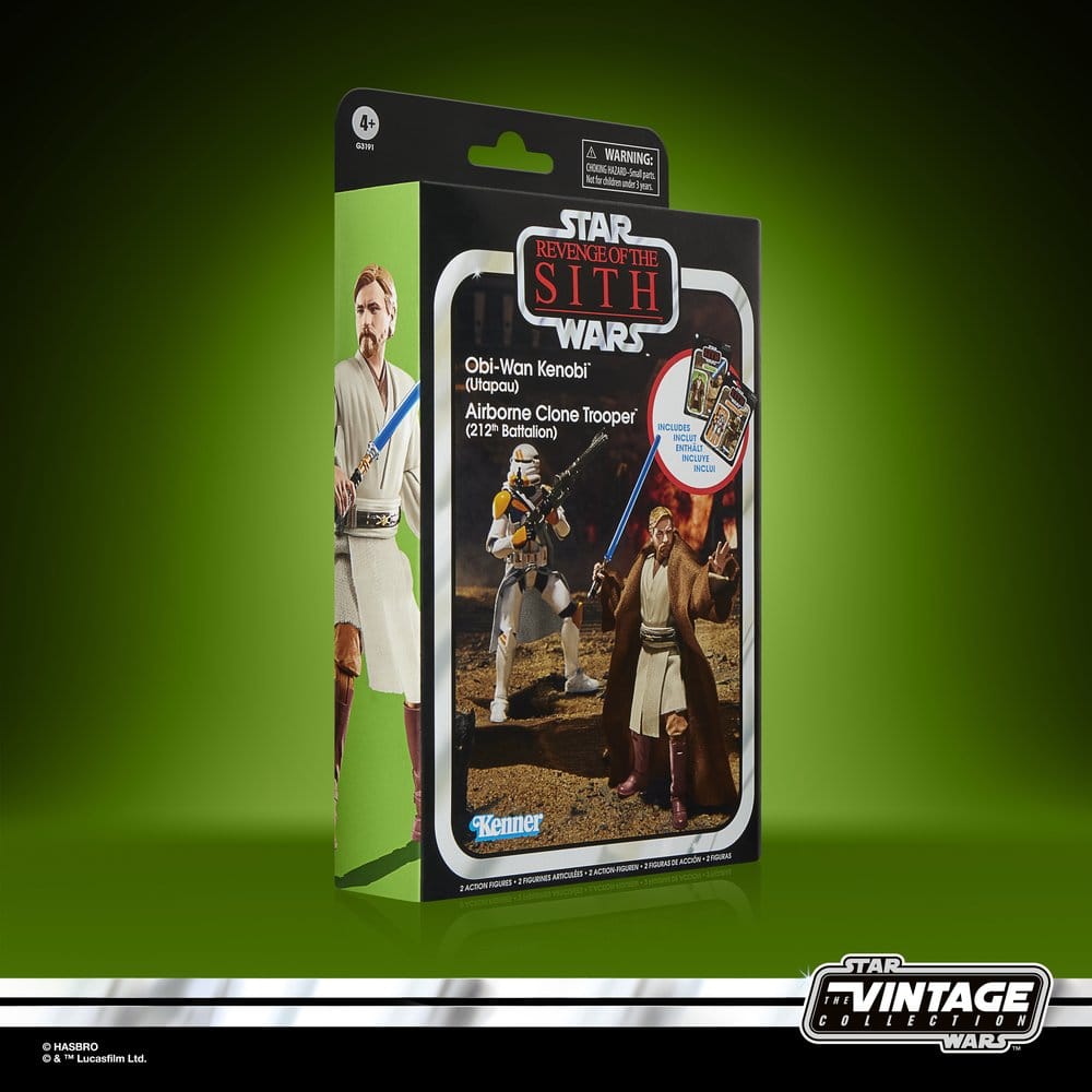 🧪 LAB | PREORDINE+ 12/2026 Star Wars Episode III Vintage Collection Action Figure 2-Pack Obi-Wan Kenobi & Airborne Clone Trooper 10 cm