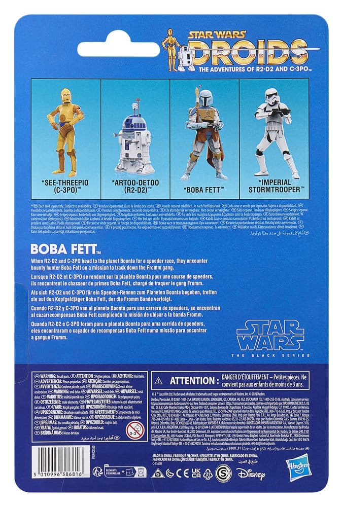 🧪 LAB | SU ORDINAZIONE Star Wars: Droids Black Series Action Figure Boba Fett 15 cm