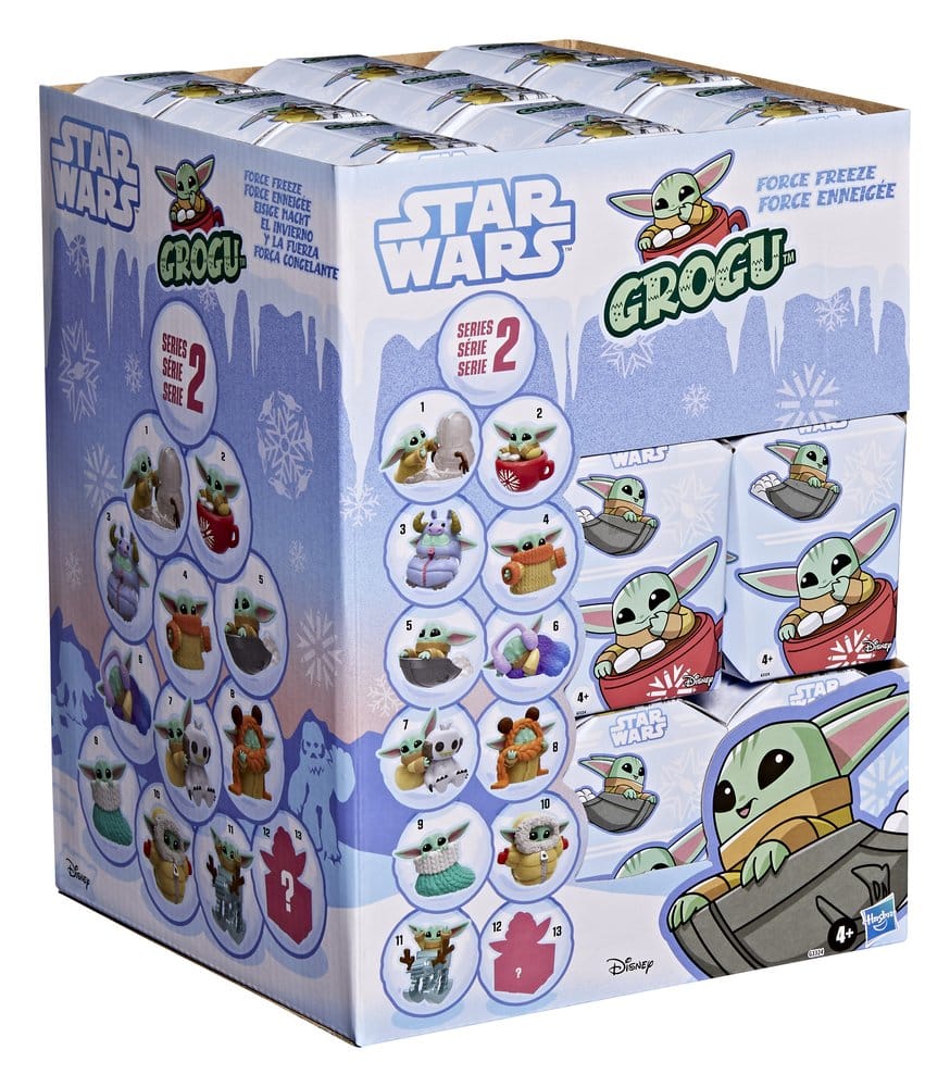 🧪 LAB | PREORDINE+ 11/2026 Star Wars Mini Figures 4 cm Grogu Force Freeze Series 2 Blind Box Display (24)