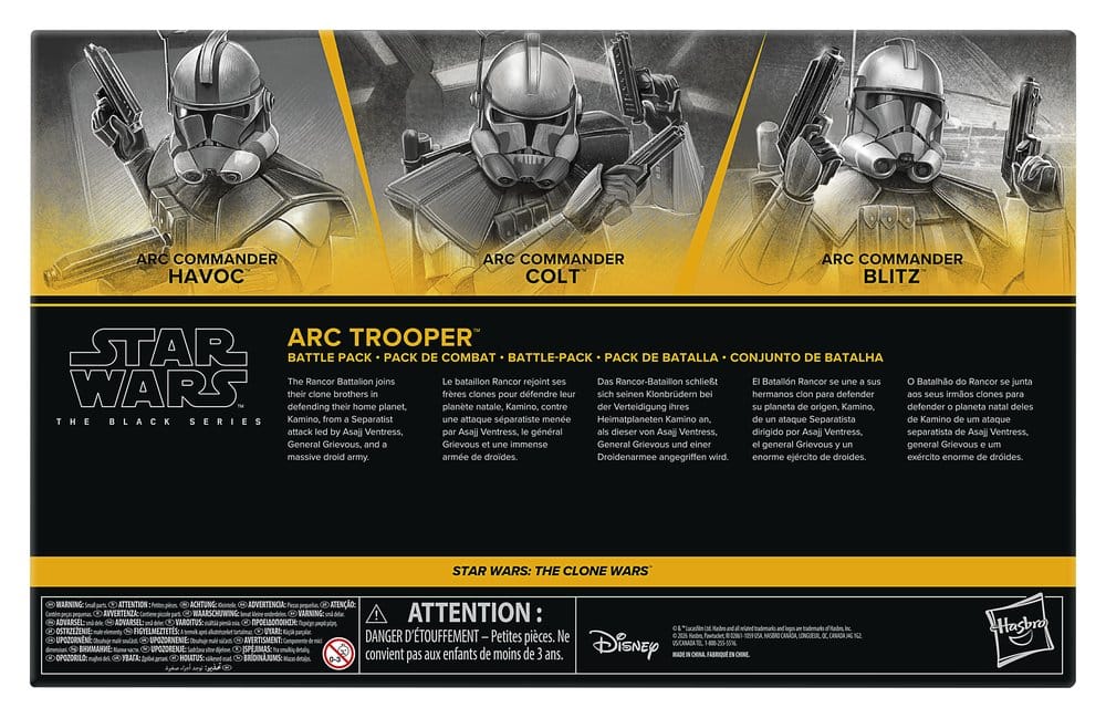 🧪 LAB | SU ORDINAZIONE Star Wars: The Clone Wars Black Series Action Figure 3-Pack ARC Trooper Havoc, Colt & Blitz 15 cm