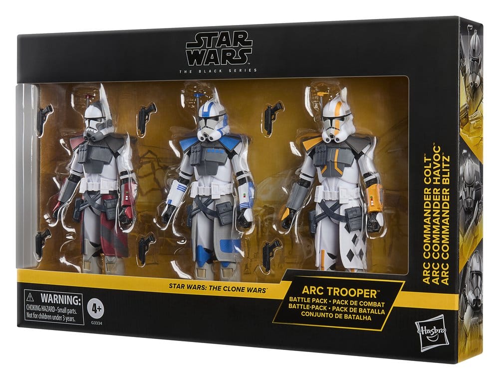 🧪 LAB | SU ORDINAZIONE Star Wars: The Clone Wars Black Series Action Figure 3-Pack ARC Trooper Havoc, Colt & Blitz 15 cm