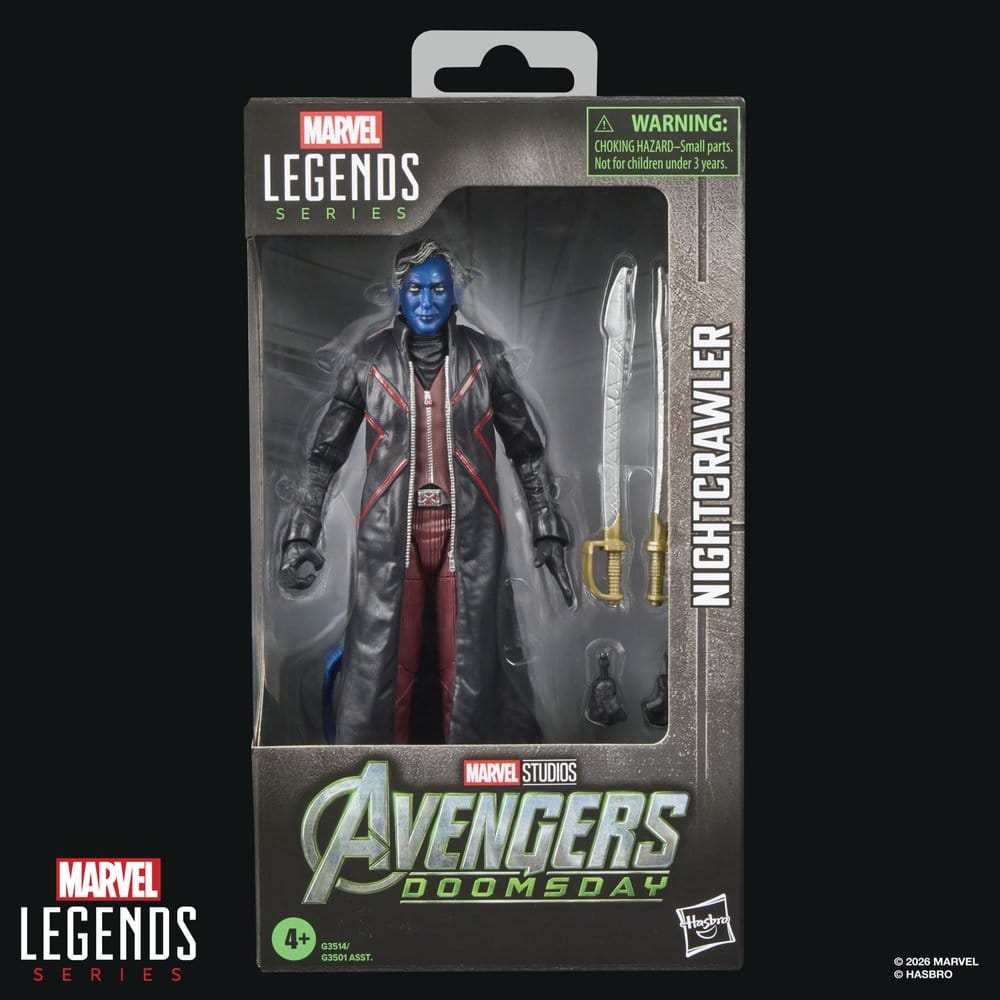 🧪 LAB | PREORDINE+ 05/2027 Avengers: Doomsday Marvel Legends Action Figure Nightcrawler 15 cm