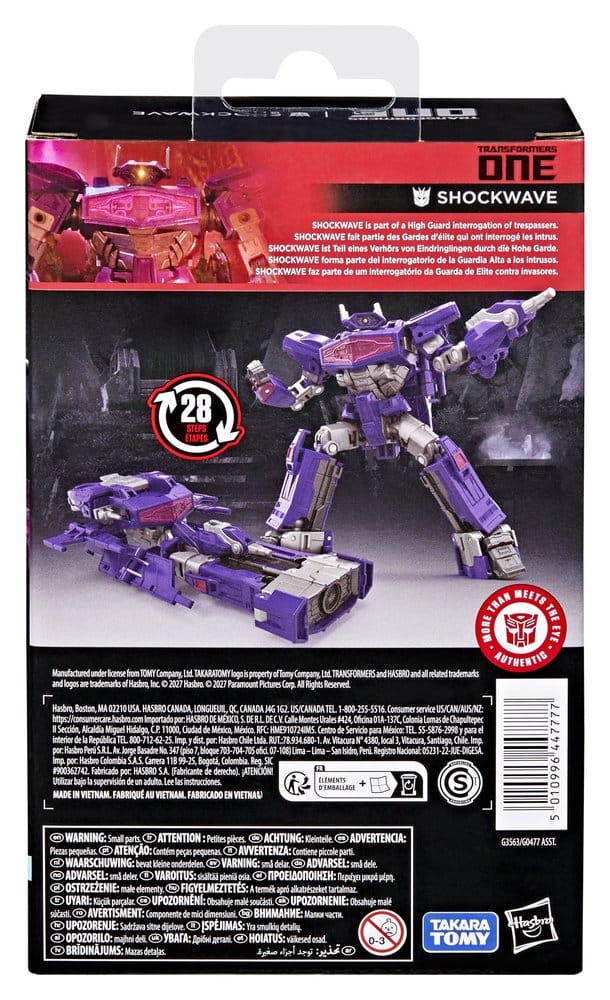 🧪 LAB | PREORDINE+ 02/2027 Transformers One Studio Series Deluxe Class Action Figure Shockwave 13 cm