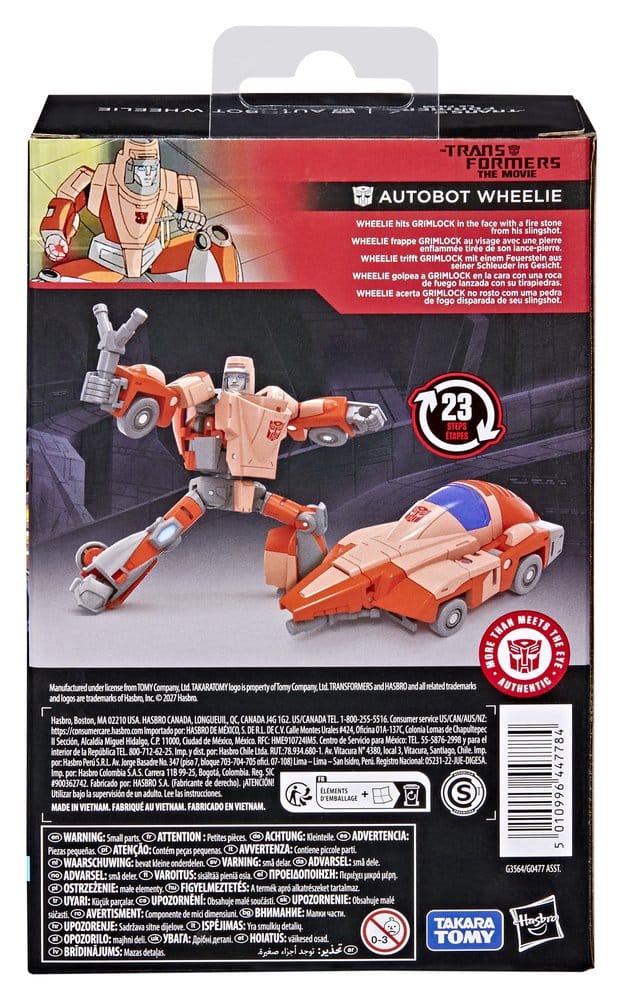 🧪 LAB | PREORDINE+ 02/2027 The Transformers: The Movie Transformers Studio Series Deluxe Class Action Figure Autobot Wheelie 11 cm