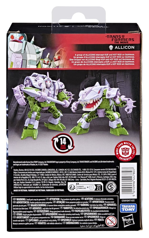 🧪 LAB | PREORDINE+ 02/2027 The Transformers: The Movie Studio Series Deluxe Class Action Figure Allicon 14 cm